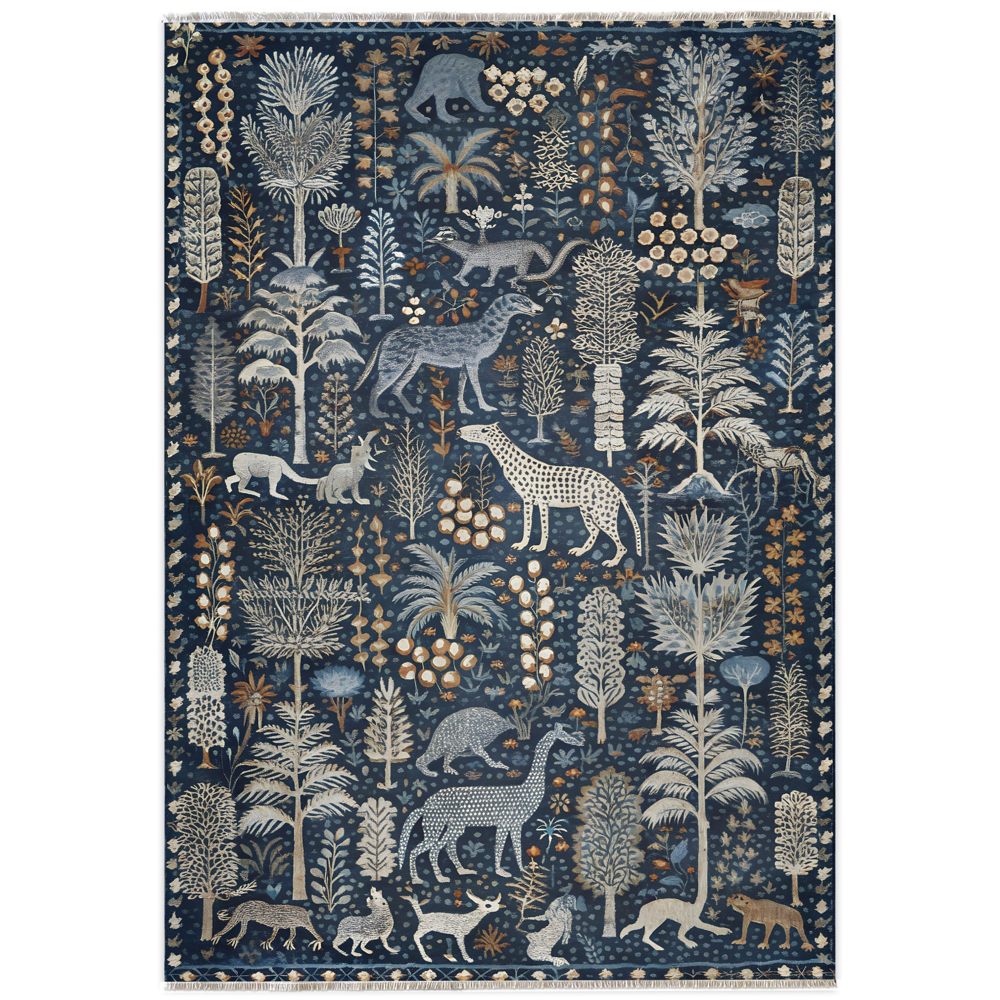 RW7005 washable chenille area rug viewed from above