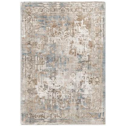 RW7006 washable chenille area rug viewed from above