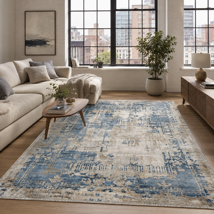 RW7007 washable chenille area rug