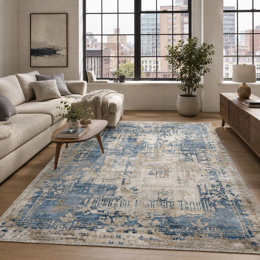 RW7007 washable chenille area rug