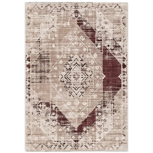 RW7010 washable chenille area rug viewed from above