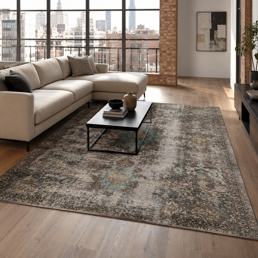 RW7015 washable chenille area rug