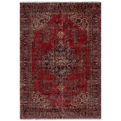 RW7016 washable chenille area rug viewed from above