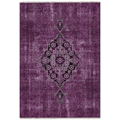 RW7017 washable chenille area rug viewed from above