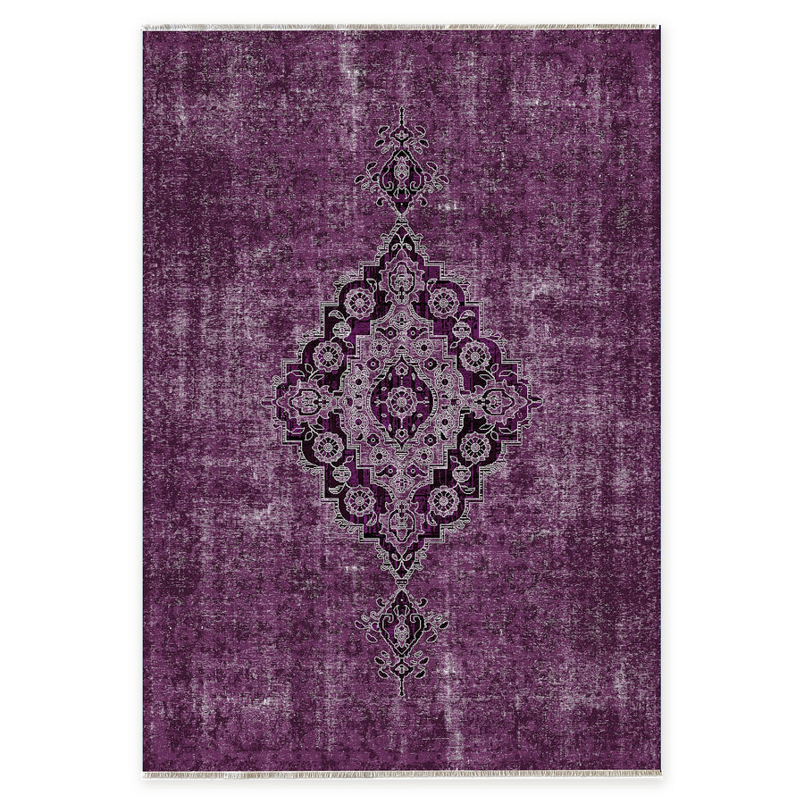 Nomad Lilac Tribal Waschbarer Teppich