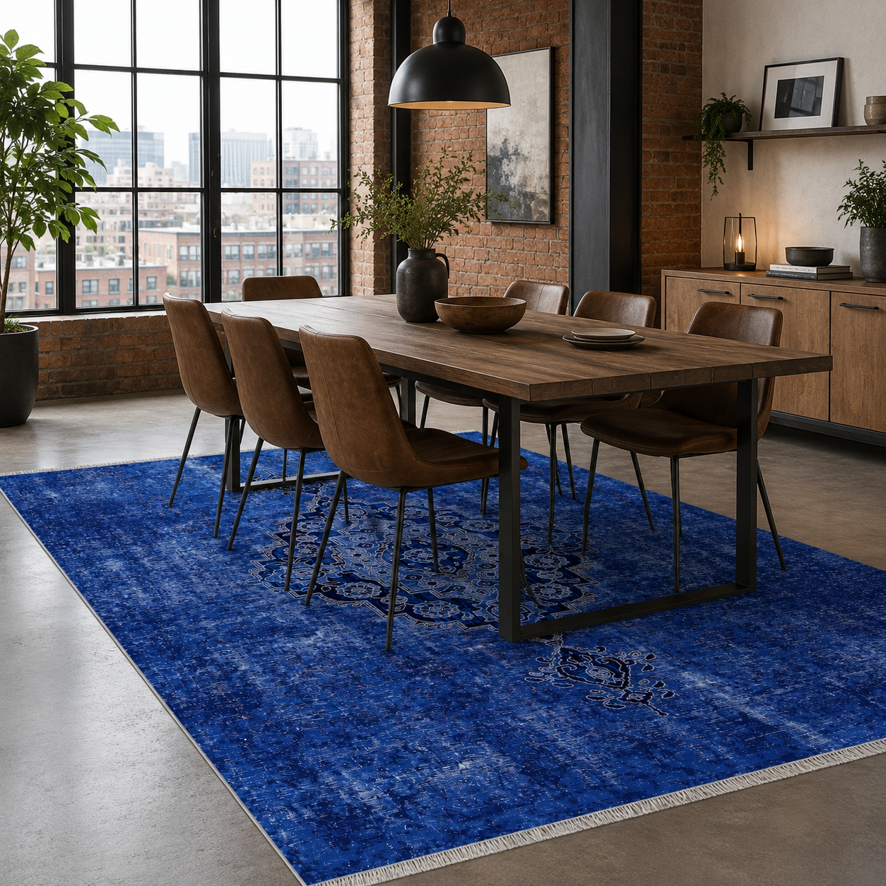 RW7018 washable chenille rug texture and pattern detail