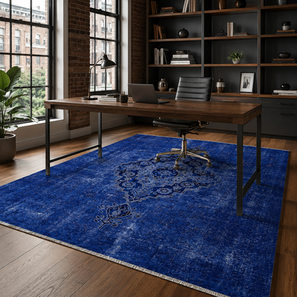 RW7018 washable chenille rug texture and pattern detail
