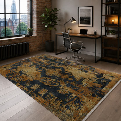 RW7019 washable chenille rug texture and pattern detail