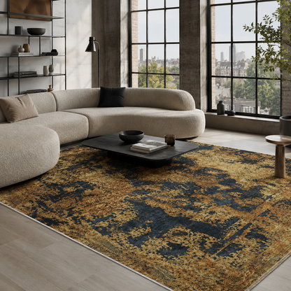 RW7019 washable chenille rug texture and pattern detail