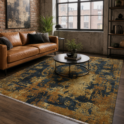 RW7019 washable chenille rug texture and pattern detail