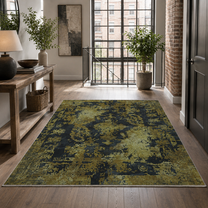 RW7020 washable chenille rug texture and pattern detail