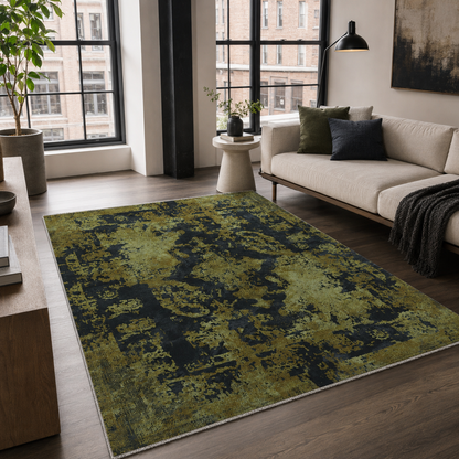 RW7020 washable chenille rug texture and pattern detail