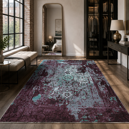 RW7024 washable chenille area rug