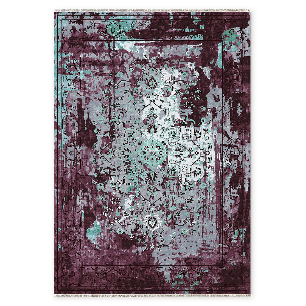 RW7024 rug — top view on white background