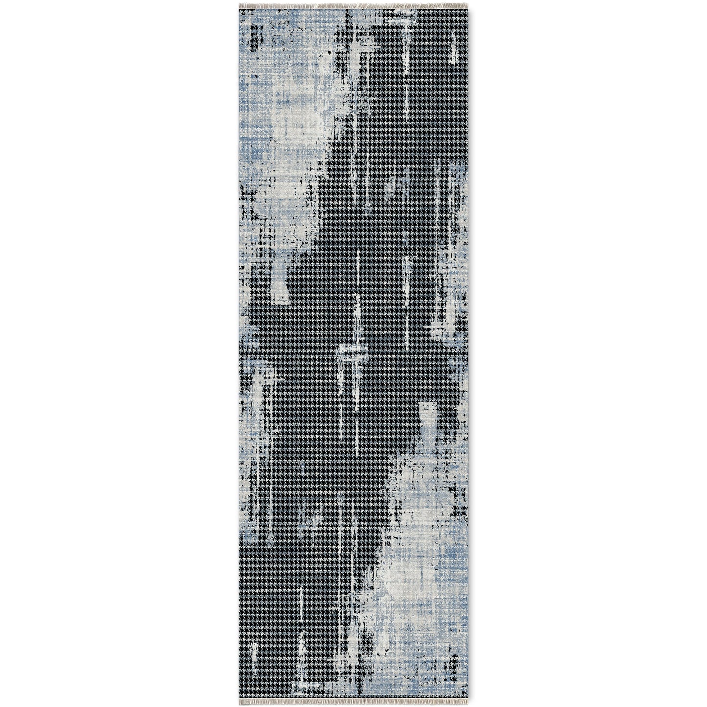 RW7026 washable chenille area rug viewed from above