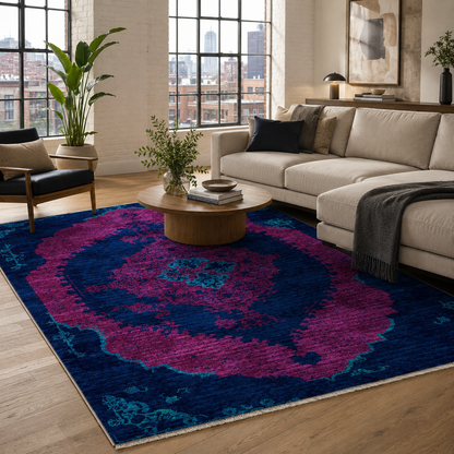 RW7029 washable chenille area rug
