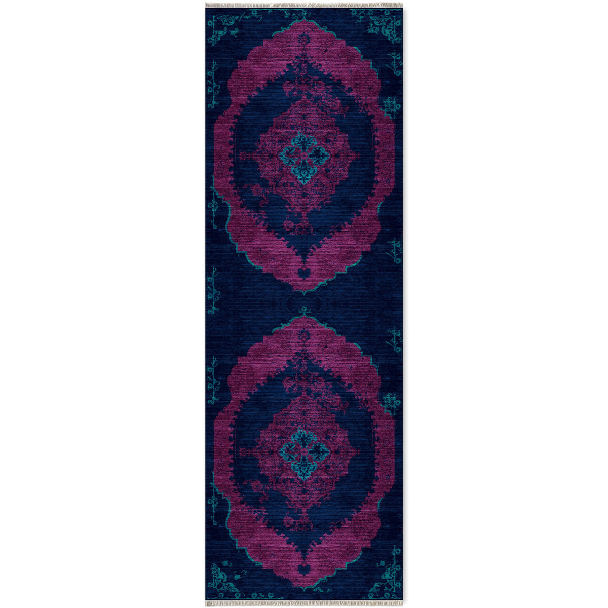 RW7029 washable chenille area rug viewed from above