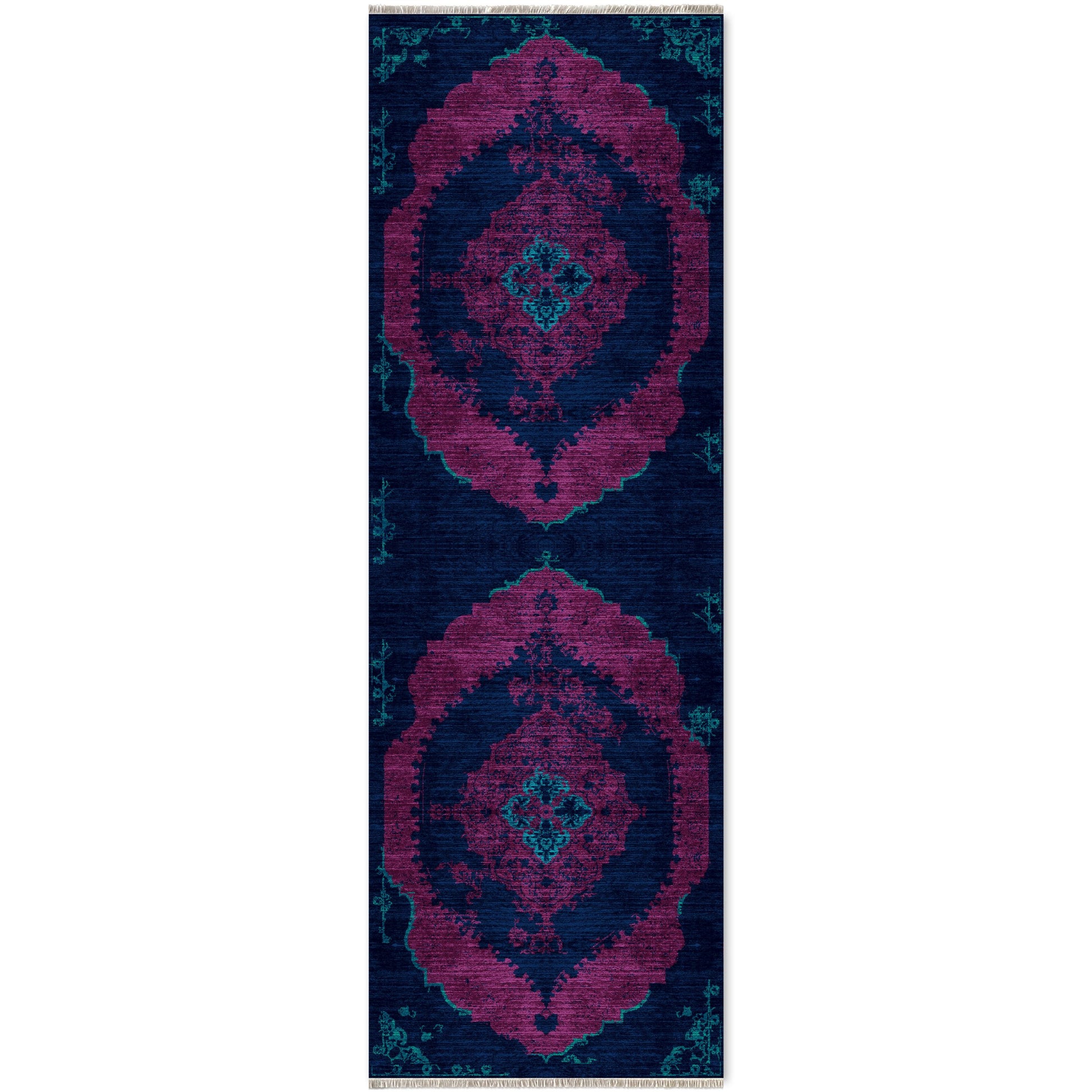 RW7029 washable chenille area rug viewed from above