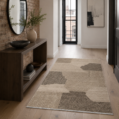 RW7035 washable chenille rug texture and pattern detail
