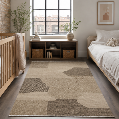 RW7035 washable chenille rug texture and pattern detail