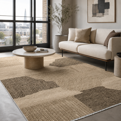RW7035 washable chenille rug texture and pattern detail