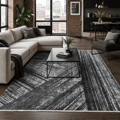 RW7037 washable chenille rug texture and pattern detail