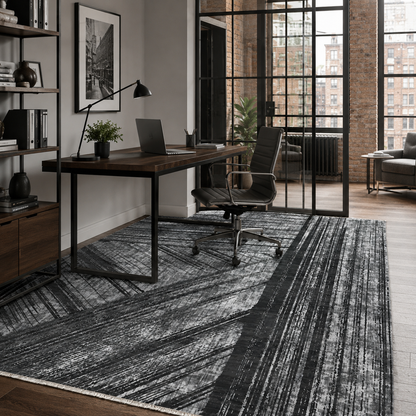 RW7037 washable chenille rug texture and pattern detail