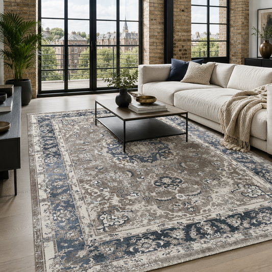 RW7039 washable chenille area rug