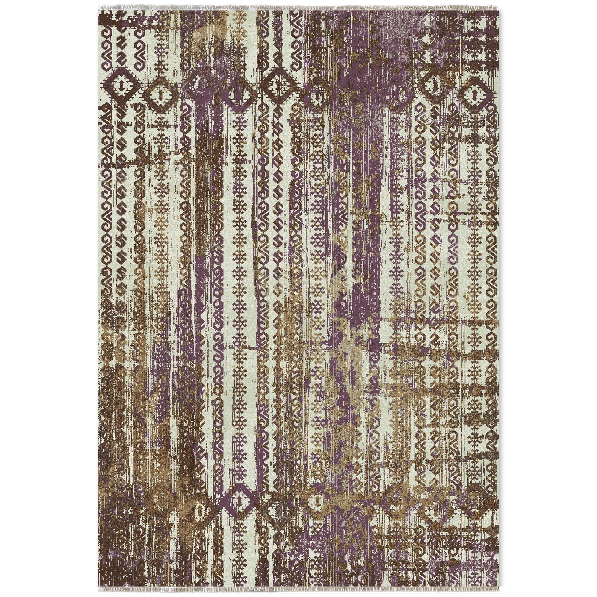 RW7041 washable chenille area rug viewed from above