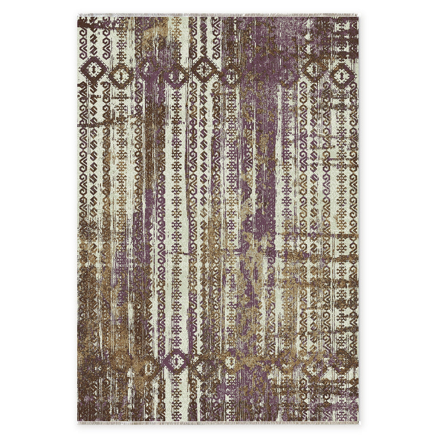 Waschbarer Teppich „Baluch Plum Tribal“