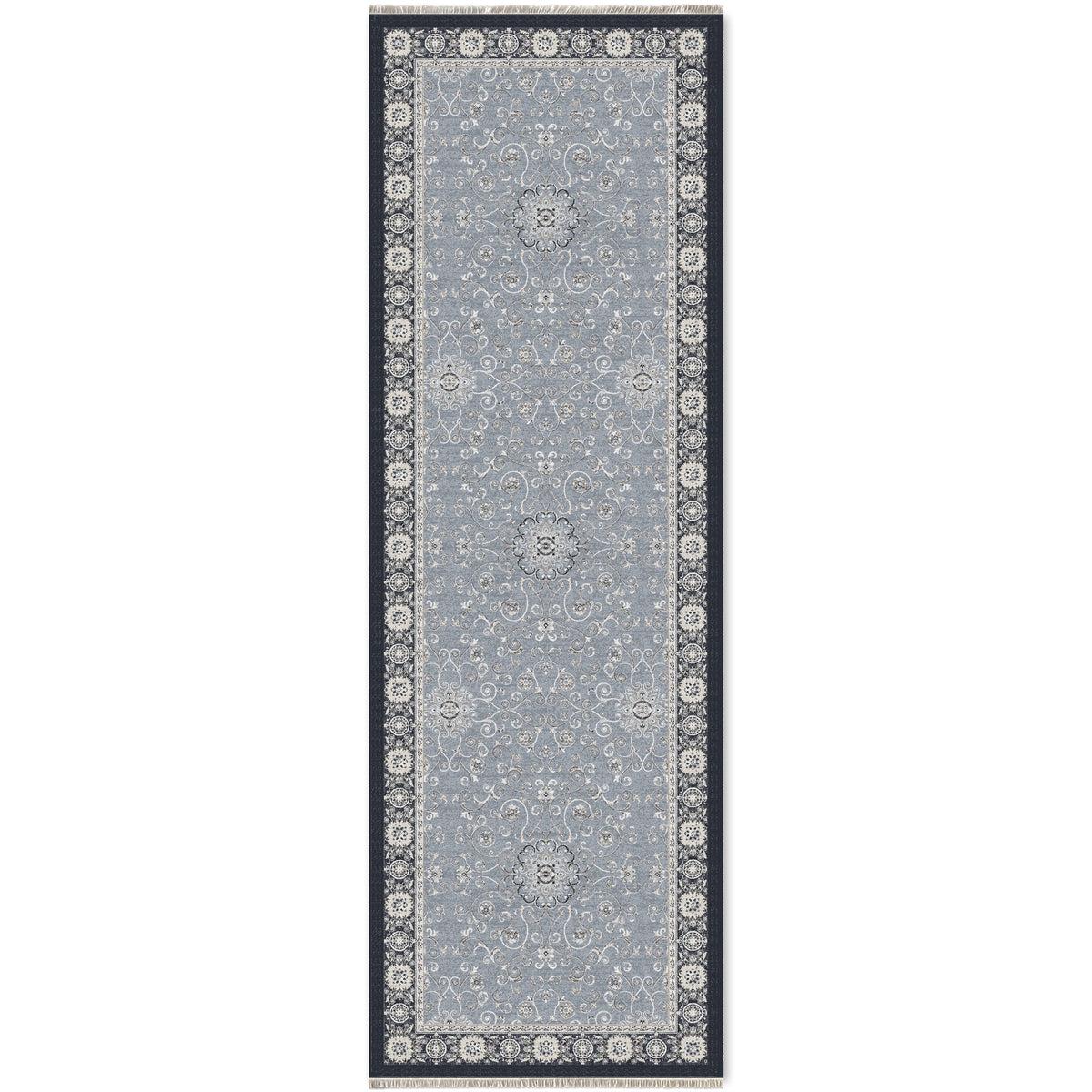 RW7043 washable chenille area rug viewed from above
