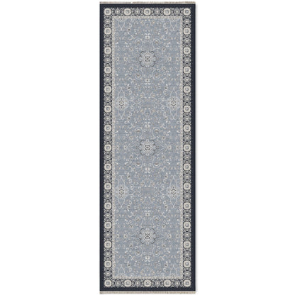RW7043 washable chenille area rug viewed from above