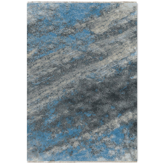 RW7044 washable chenille area rug viewed from above