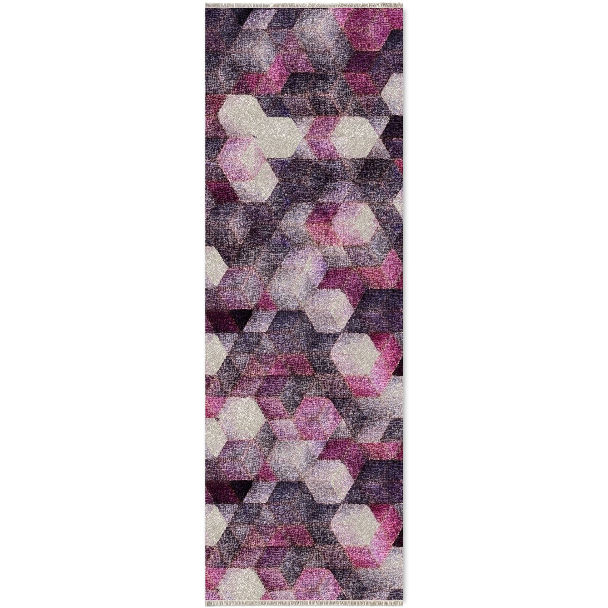 RW7045 washable chenille area rug viewed from above