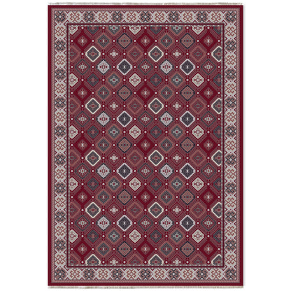 RW7046 washable chenille area rug viewed from above