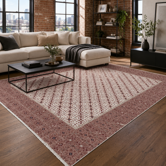 RW7048 washable chenille area rug