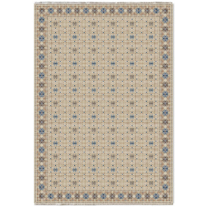 RW7049 washable chenille area rug viewed from above