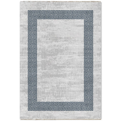 RW7051 washable chenille area rug viewed from above
