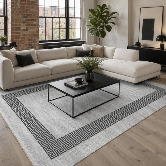 RW7052 washable chenille area rug