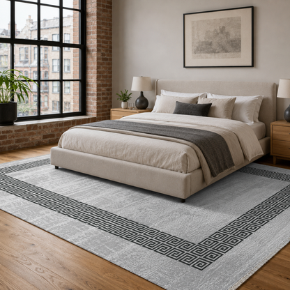 RW7052 washable chenille rug texture and pattern detail