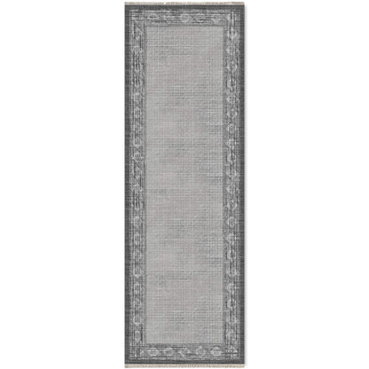 RW7053 washable chenille area rug viewed from above