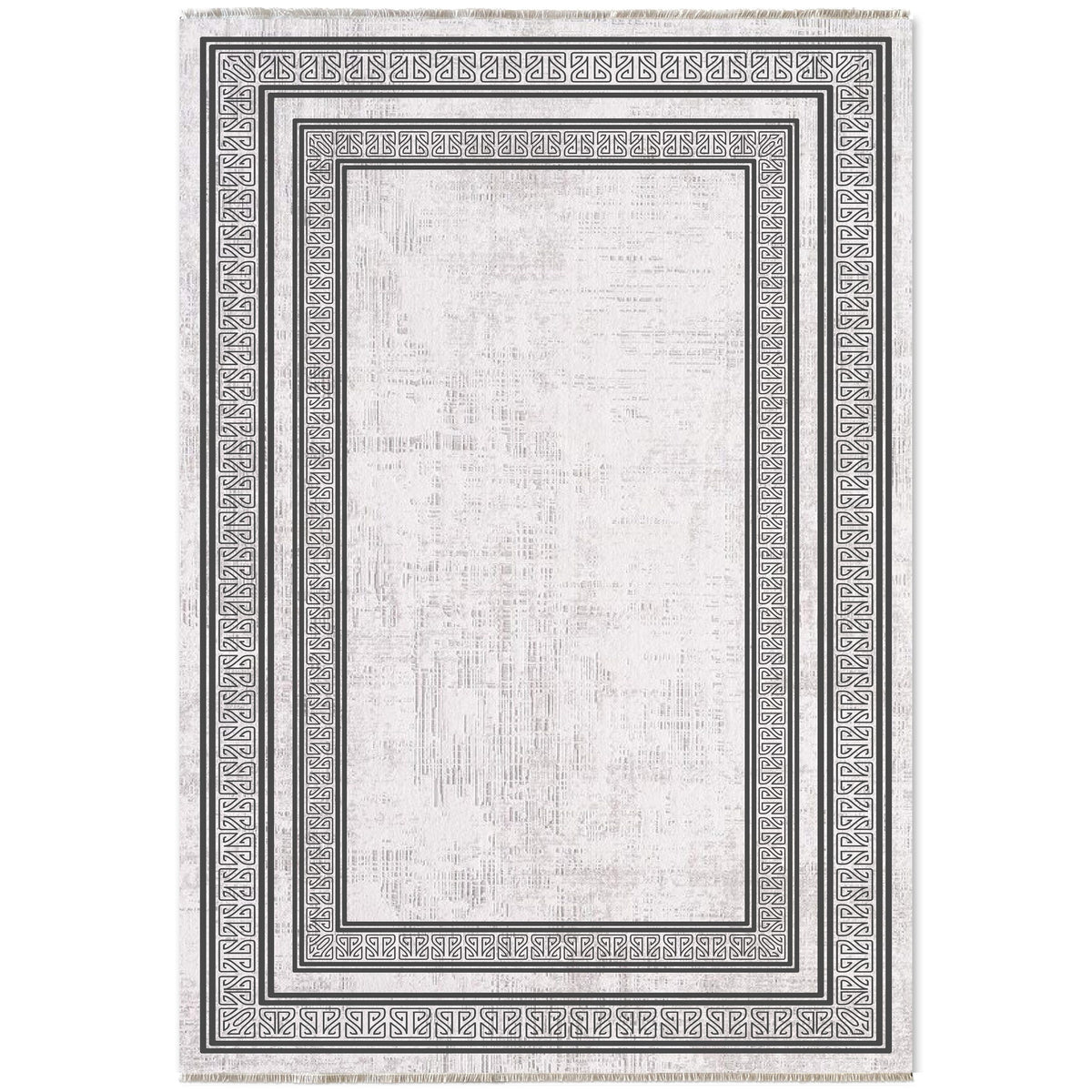 RW7054 washable chenille area rug viewed from above