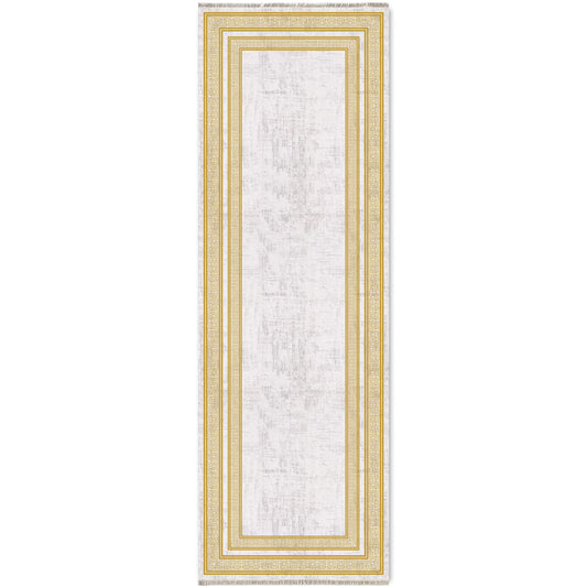 RW7055 washable chenille area rug viewed from above
