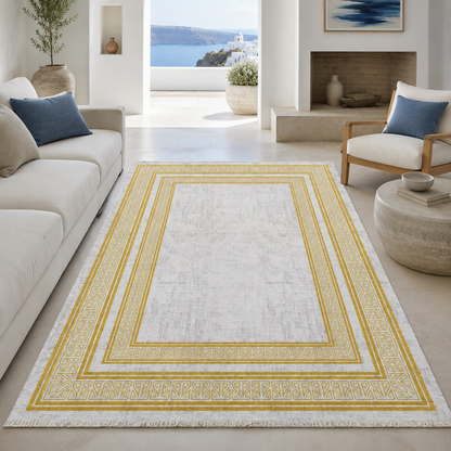 RW7055 washable chenille rug texture and pattern detail