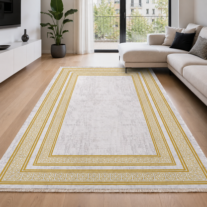 RW7055 washable chenille rug texture and pattern detail