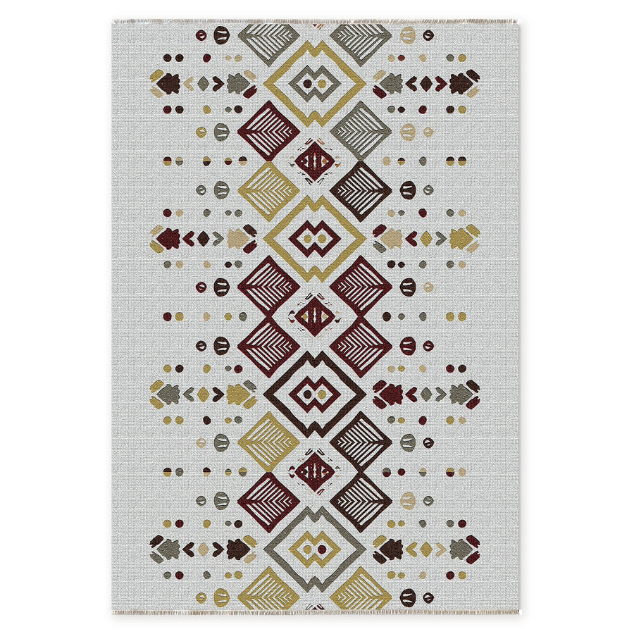 Homestead Waves Golden Heritage Washable Rug