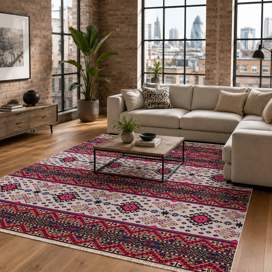 RW7060 washable chenille area rug