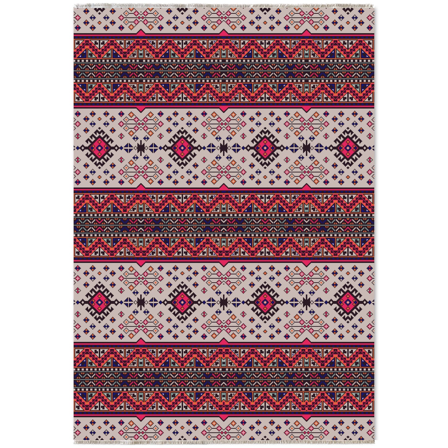 RW7060 washable chenille area rug viewed from above