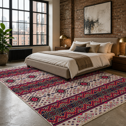 RW7060 washable chenille rug texture and pattern detail