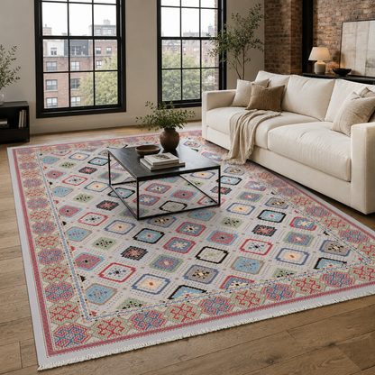 RW7061 washable chenille area rug